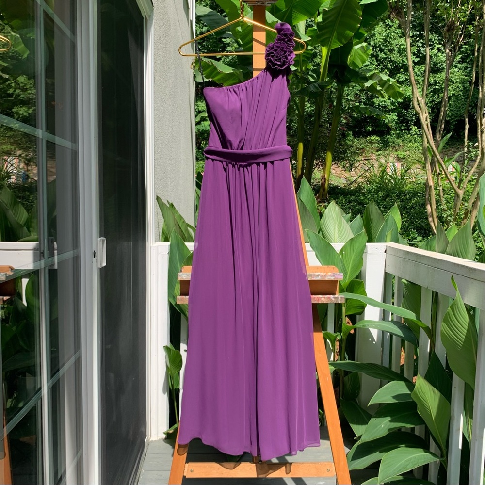 After Six Purple Formal Bridesmaid Dress 6611